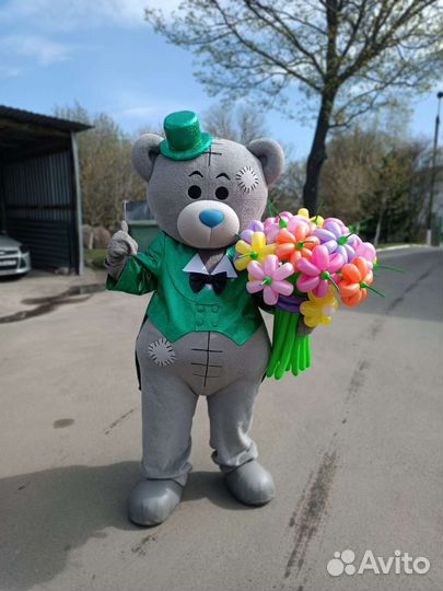 Мишка Тедди на праздник,ростовая кукла,аниматор