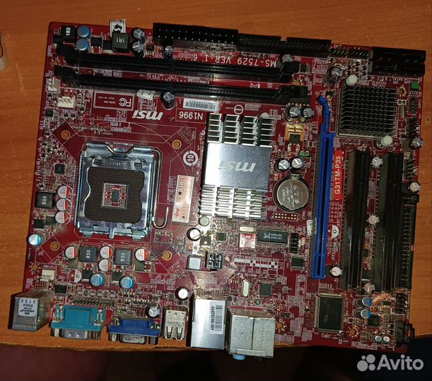 Материнская плата без процессора. G31TM-P35