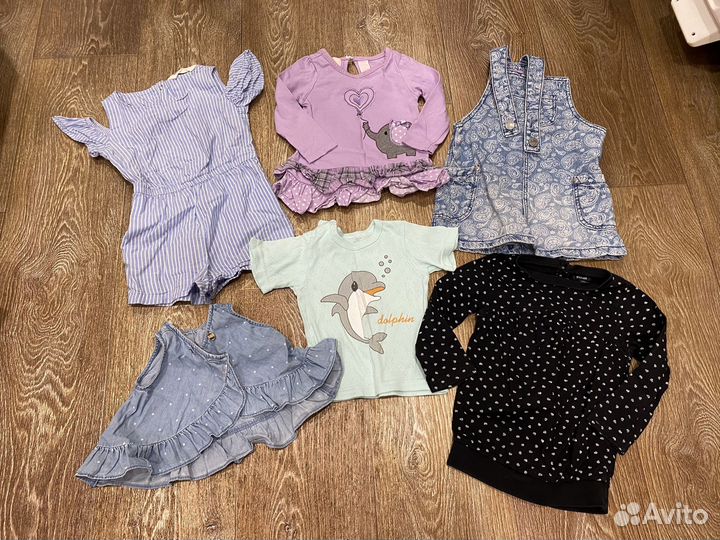 Вещи пакетом на девочку 86 92