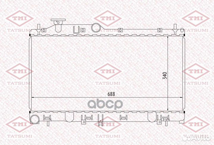 Радиатор охлаждения TGA1088 tatsumi
