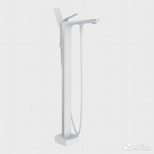 Смеситель для ванны напольный Rose R1322F, белый