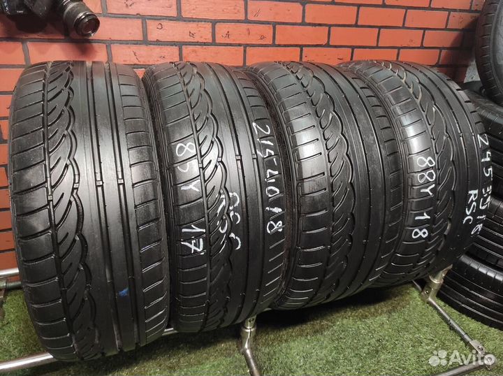 Dunlop SP Sport 01 215/40 R18 и 245/35 R18 88Y