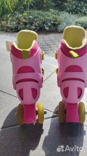 Роликовые коньки детские трёхколёсные