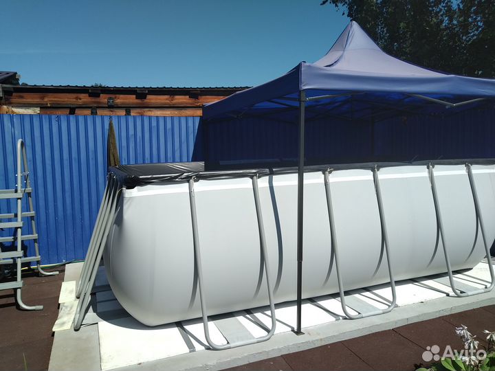 Каркасный бассейн прямоугольный бу