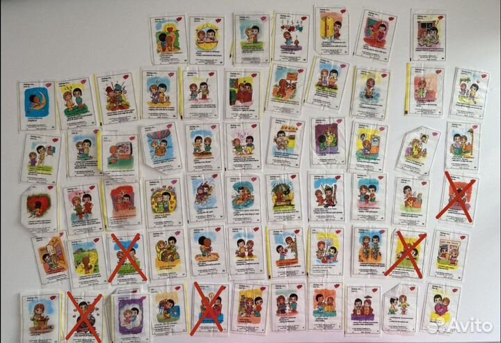 Вкладыши от жвачек Love is