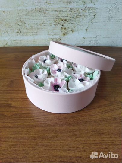 Зефирные цветы, домашний зефир