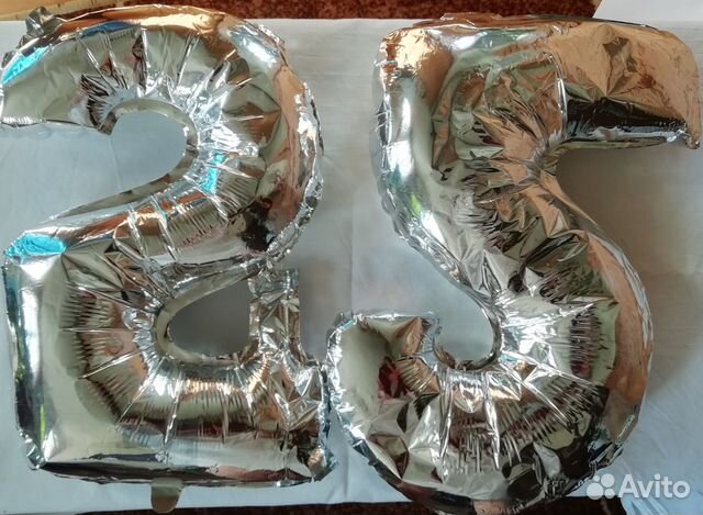 Шар Фольгированный Цифры 2 и 5