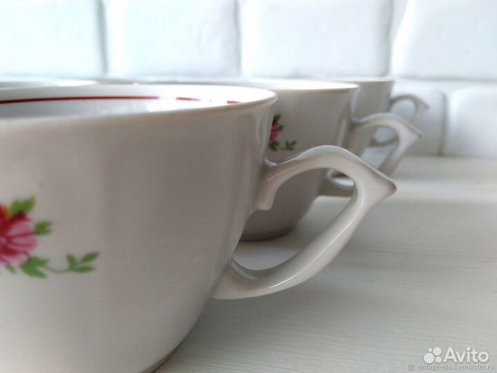Чайные чашки Фарфоровая посуда СССР
