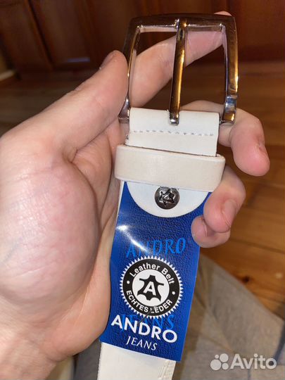 Мужской ремень из натуральной кожи Andro Jeans