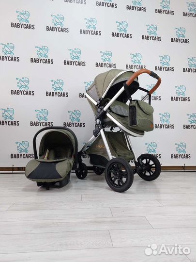 Коляска 3 в 1 Luxmom хаки