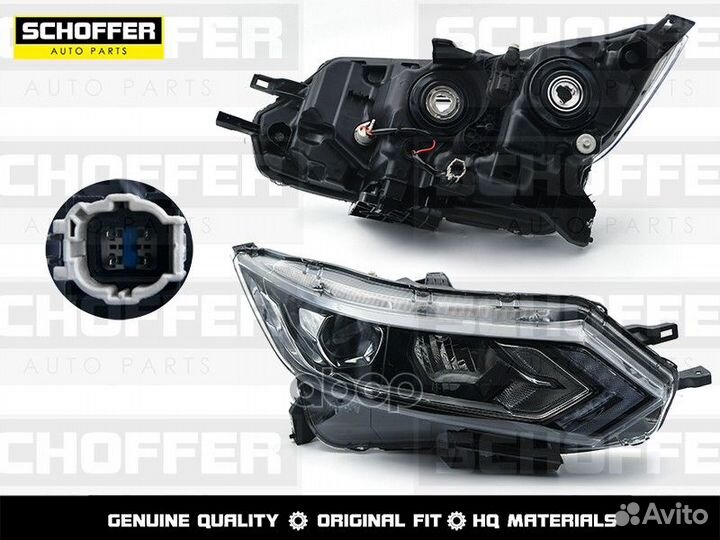 Фара галоген LED правая Nissan Qashqai (II 2017