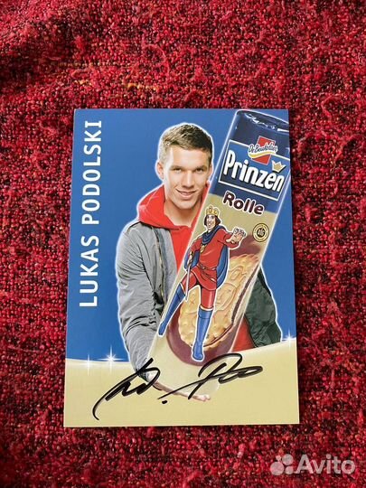 Автограф Лукас Подольски (Lukas Podolski) Футбол