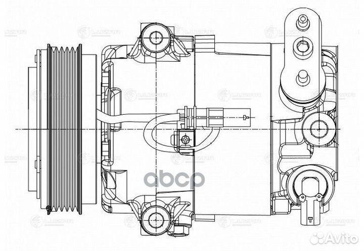 Компрессор кондиц. для а/м Opel Astra J (09) 1