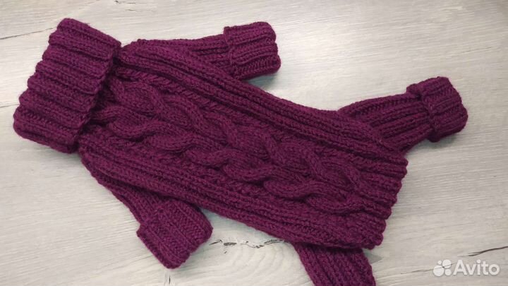 Вязаная одежда для собак и кошек. Ручная работа