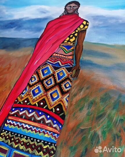 Картина акрилом маслом