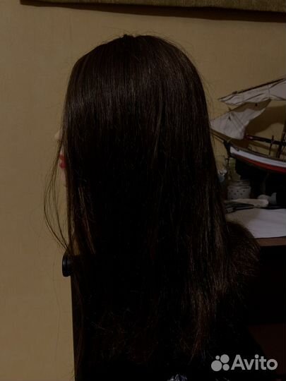 Голова манекен натуральные волосы