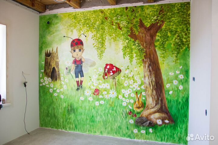 Роспись стен. Портреты. Художник