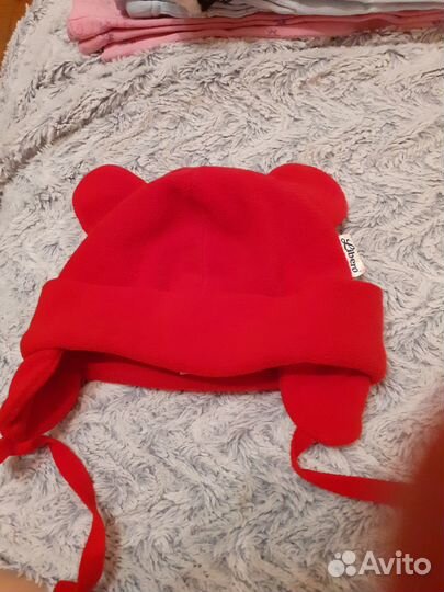 Флисовая шапка осенняя 42-44 размер на весну