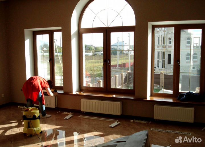 Уборка квартир, коттеджей. Мытье окон