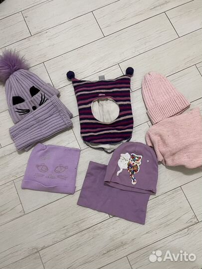 Шлем Beezy + шапка с киской фиолетовая