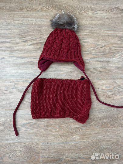 Комплект шапка, шарф