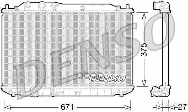 Радиатор honda civic viii (05) DRM40029 Denso
