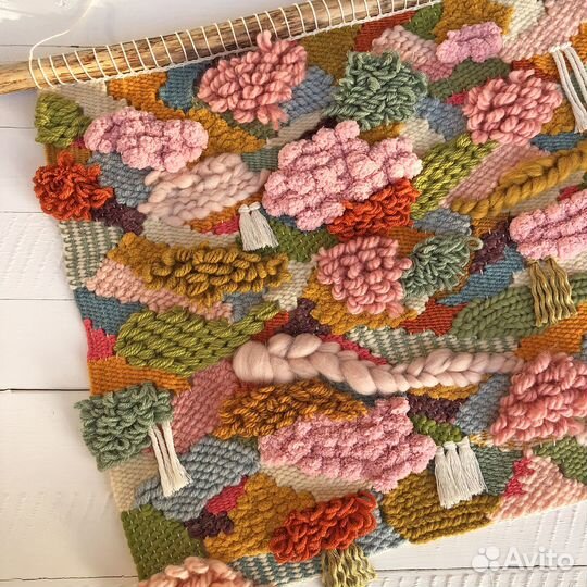 Гобелен на стену панно макраме