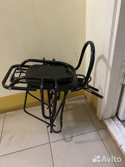 Детское велокресло на багажник+багажник