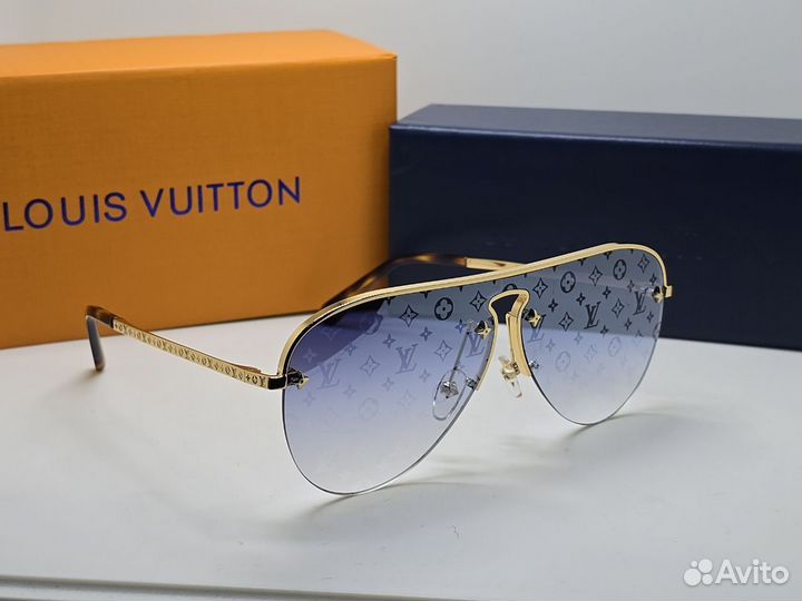 Очки Louis Vuitton Grease Mask S00 голубые