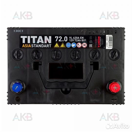 Аккумулятор автомобильный Titan Asia Standart 72R