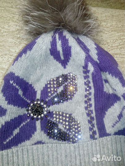 Комплект шапка, шарф