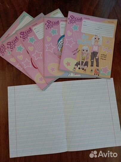 Тетрадь с косую 12 листов