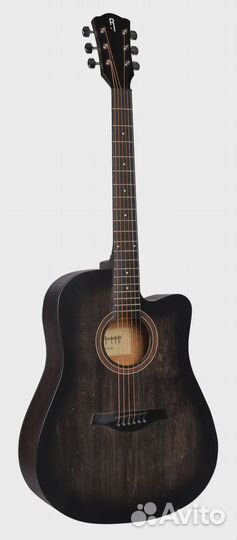 Акустическая гитара rockdale Aurora D1 C BK Полупр