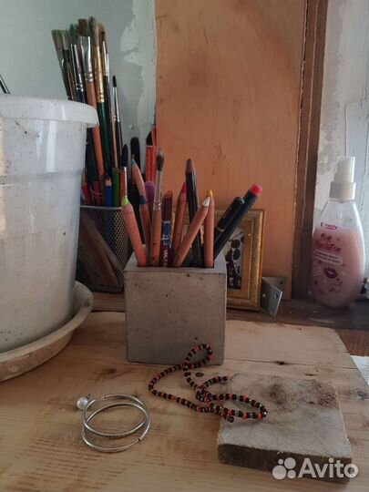 Кашпо из бетона