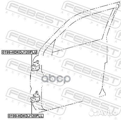 Петля передней левой двери верхняя