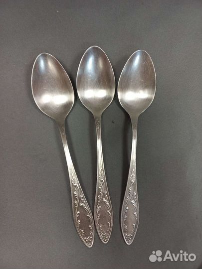 Столовые Десертные ложки Мельхиор СССР