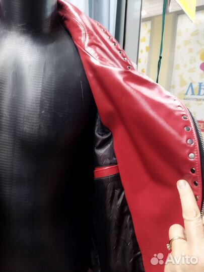 Кожаная куртка косуха мужская 50 52 размер