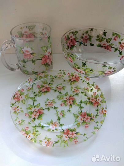 Набор посуды для завтрака, новый