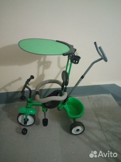 Детский велосипед с ручкой управления