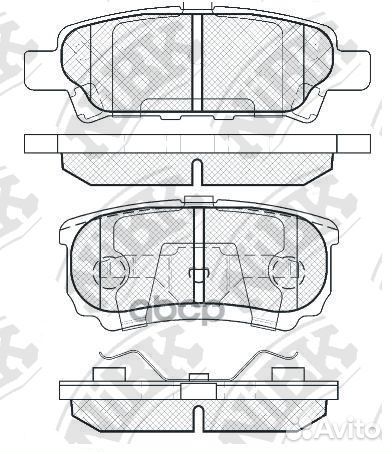 Колодки тормозные дисковые зад PN3502 NiBK