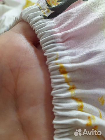 Простыня на резинке в детскую кроватку 120х60 см