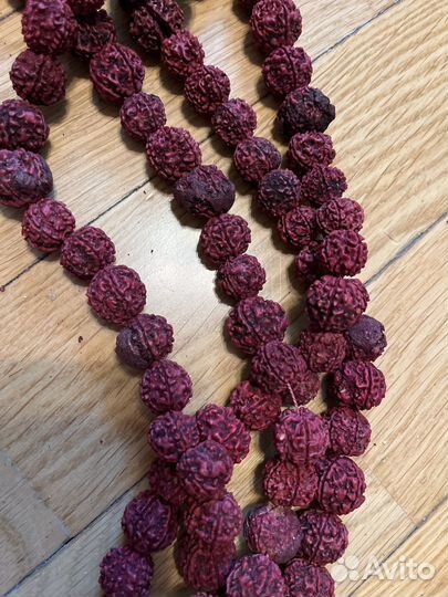 Четки из рудракши настоящей 108 бусин