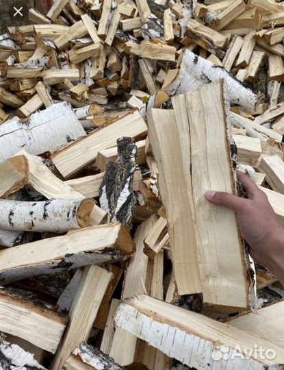 Дрова березовые колотые сухие