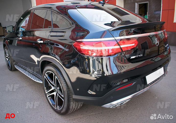 Диффузор с насадками 63 AMG Mercedes GLE Сoupe