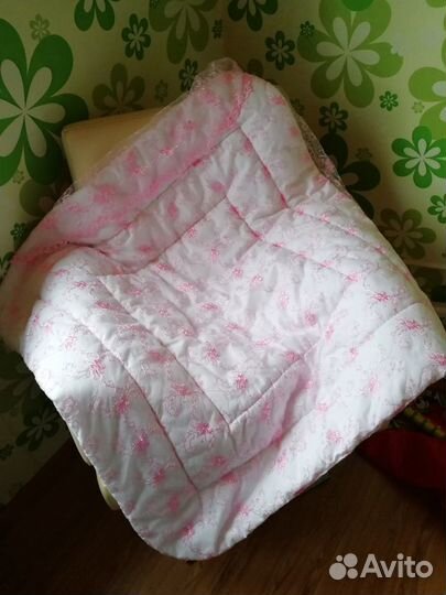 Детское одеялко для выписки девочки