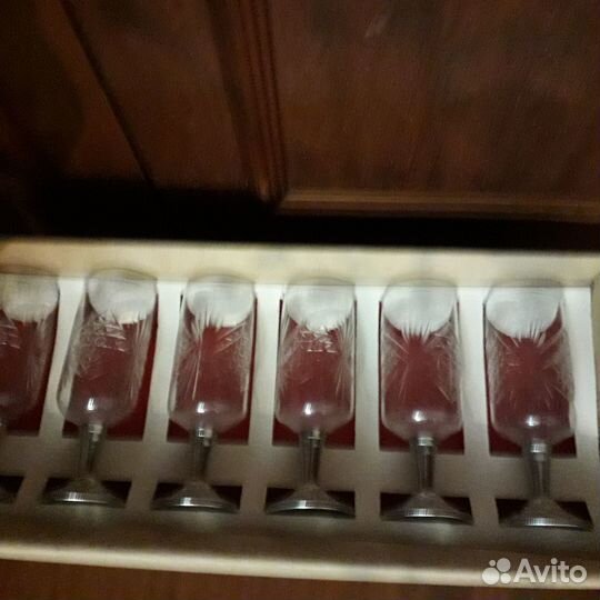 Хрустальные рюмки на ножке СССР