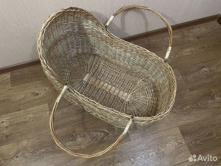 Плетёная детская люлька колыбель