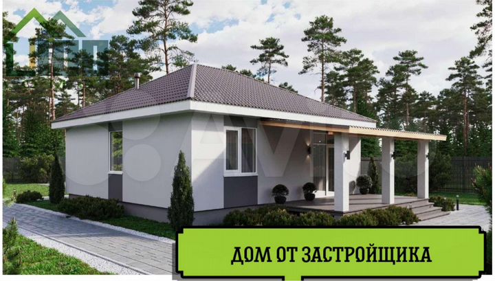 Дом 87 м² на участке 6 сот.