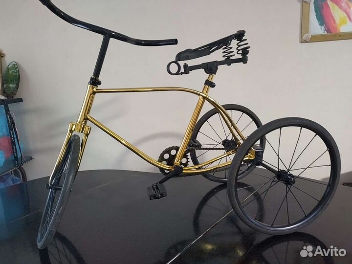 Детский Велосипед Золотой Хром