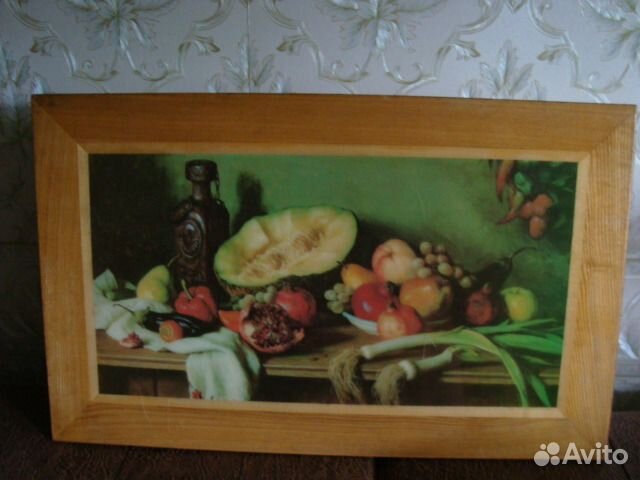 Натюрморт на деревянной основе